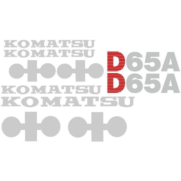Komatsu D65A Dozer Decal Set without Stripe